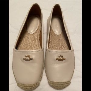Coach leather espadrilles sz 7.5